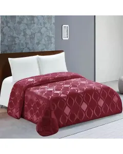 Nova Home Engraved Diamond Blanket - Twin - Mulberry available at The Scout - Amman, Jordan