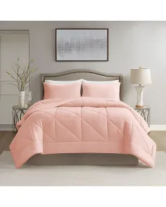 Nova Home Essentials Velvet Flannel To Sherpa Winter Comforter - Single/Twin- Rose available at The Scout - Amman, Jordan