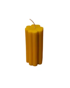 Striped Candle - 125g - Yellow