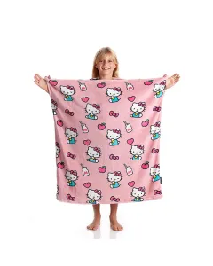 Kanguru Momonga Hello Kitty Kids' Wearable Blanket - 80x90 Cm - Pink