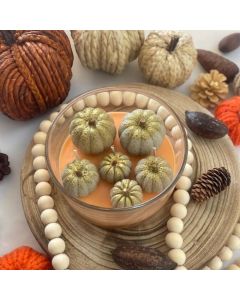 Pumpkin Spice Haven Candle in Wooden Pot - 930 ml glass