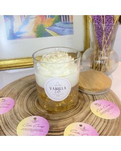 Golden Aura Candle in Glass Pot - 430 ml