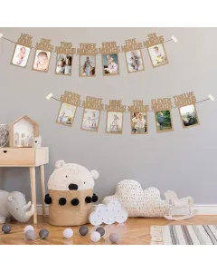 First Birthday Photo Garland (0–12 Months)