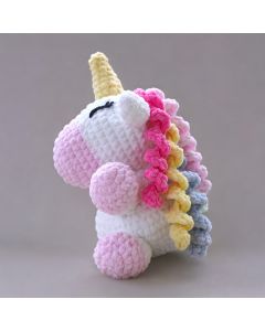 Fluffy Crochet Unicorn Plushy