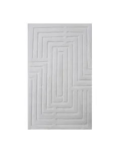 Nova Home Sevara Cotton Bath Rug - Ecru (Available In Sizes)