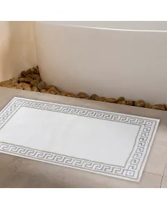 Nova Home Hopy Cotton Bath Rug - 60x100 Cm - Silver