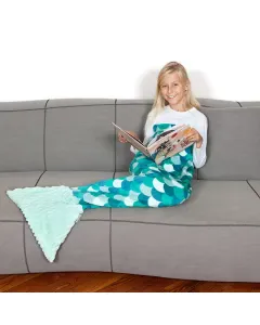 Kanguru Kids' Blanket Mermaid - 135 Cm - Turquoise