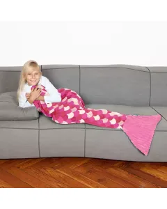 Kanguru Kids' Blanket Mermaid - 135 Cm - Pink