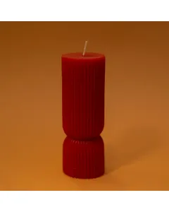 Striped Candle - 350 g - Cherry