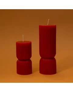 Striped Candle - 190 g - Cherry