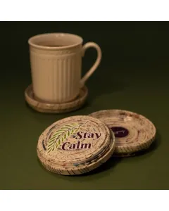 Versatile Cover and Coaster - Handmade from recycled papers