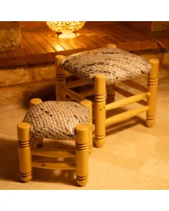 Elegant Handmade Wooden Weaving Chair - Handmade from recycled papers