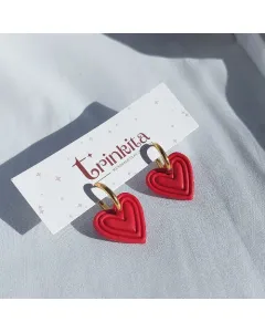 Love Heart Earrings - Handmade with Care