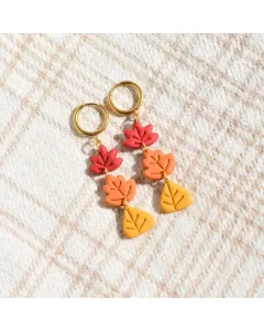 Autumn Leaves Dangle Earrings - Handmade with Care