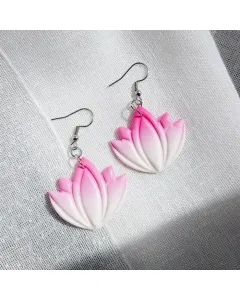 Lotus Flower Earrings - Handmade with Care