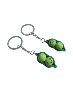 Green Peas (Set of 2) Friendship Keychains