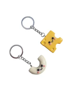 Macaroni and Cheese (Set of 2) Friendship Keychains