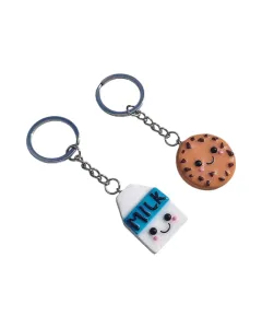 Cookies and Milk (Set of 2) Friendship Keychains