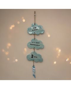 Baby's Birth Ceramic Tag Set - premium quality product. - مجموعة ديكور تعليق لولادة الطفل (من السيراميك) - منتج عالي الجودة. - Baby's Birth Ceramic Tag Set - premium quality product. - مجموعة ديكور تعليق لولادة الطفل (من السيراميك) - منتج عالي الجودة.