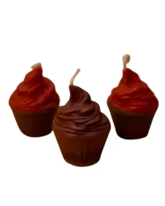 Cup-Cake Candle - 40 g - Red