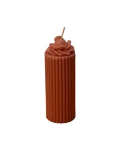 Striped Rose Candle - 85 g - Rose