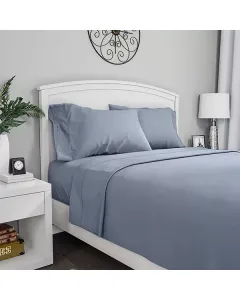 Fieldcrest Plain Flat Sheet - 100% Cotton - 220 Thread Count - Single/Twin - Blue available at The Scout - Amman, Jordan