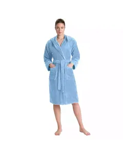 Cannon Plain Unisex Bathrobe (1 Piece) - 100% Cotton - M - Blue available at The Scout - Amman, Jordan