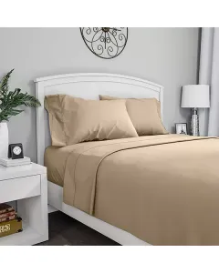 Fieldcrest Plain Flat Sheet - 100% Cotton - 220 Thread Count - Canvas (Available in sizes) available at The Scout - Amman, Jordan