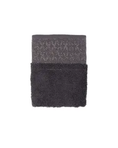 Nova Home Carrara 100% Cotton Jacquard Towel (Bath Towel) - Antracite (Available in Sizes) available at The Scout - Amman, Jordan