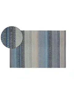 Nova Home Cirrus Woven Rug - 100% Cotton -  Blue (Available in sizes) available at The Scout - Amman, Jordan