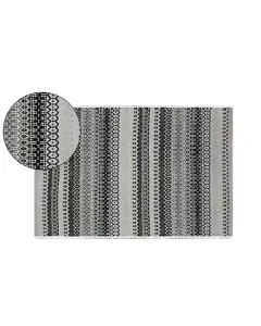 Nova Home Cirrus Woven Rug - 100% Cotton -  Grey (Available in sizes) available at The Scout - Amman, Jordan