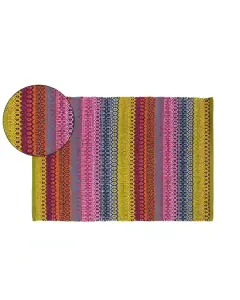 Nova Home Cirrus Woven Rug - 100% Cotton -  Muticolor (Available in sizes) available at The Scout - Amman, Jordan