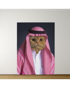 Arabian Look -&#128062; Custom Pet Portrait - premium quality product. - لباس عربي -&#128062; بورتريه مخصص للحيوانات الأليفة - منتج عالي الجودة.