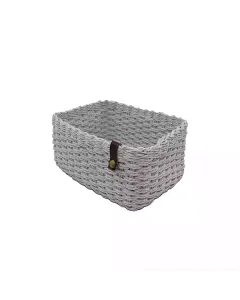 Weva Cosmopolitan Faux Rattan Storage Basket - Grey available at The Scout - Amman, Jordan