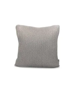 Nova Home Shine Hand Knitted Cushion Cover - 100% Cotton - 45x45 cm - Silver available at The Scout - Amman, Jordan