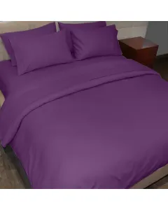 Fieldcrest Plain Duvet Cover - 100% Cotton - 220 Thread Count - Dark Purple (Available in sizes) available at The Scout - Amman, Jordan