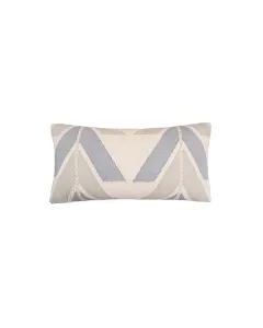 Nova Home "Drapery" Handmade Embroidery Cushion Cover - 35x65 cm - Beige