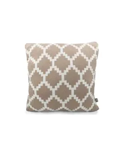 Nova Home Espon Hand Knitted Cushion Cover - 100% Cotton - 45x45 cm - Stone & Natural available at The Scout - Amman, Jordan