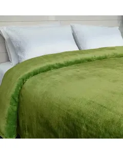 Nova Home Flannel Fleece Blanket - King - Kiwi