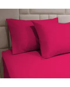 Fieldcrest Plain Pillowcase Set - 100% Cotton -  2 Pcs - Fushia available at The Scout - Amman, Jordan