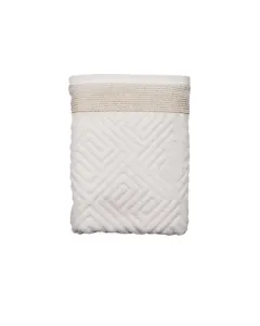 Nova Home Gold Versace 100% Cotton Jacquard Towel (Bath Towel) - White (Available in Sizes) available at The Scout - Amman, Jordan