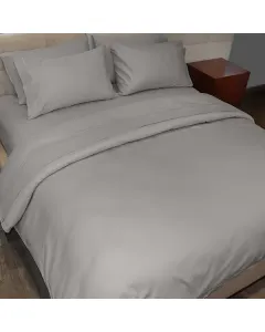 Fieldcrest Plain Duvet Cover - 100% Cotton - 220 Thread Count - Single/Twin - Grey available at The Scout - Amman, Jordan