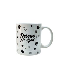 Rescue Dad Paw Print Mug