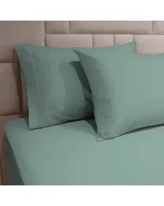 Fieldcrest Plain Pillowcase Set - 100% Cotton -  2 Pcs - Jade available at The Scout - Amman, Jordan