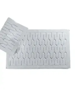 Nova Home Lara Bath Mat - 100% Cotton - Grey available at The Scout - Amman, Jordan