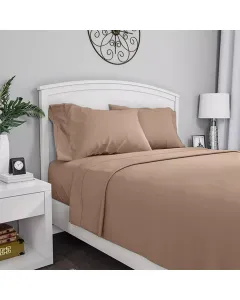 Fieldcrest Plain Flat Sheet - 100% Cotton - 220 Thread Count - Linen (Available in sizes) available at The Scout - Amman, Jordan