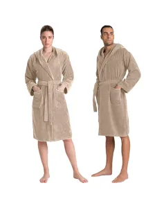 Cannon Plain Unisex Bathrobe (1 Piece) - 100% Cotton - Linen (Available in sizes) available at The Scout - Amman, Jordan