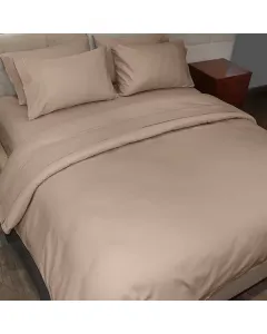 Fieldcrest Plain Duvet Cover - 100% Cotton - 220 Thread Count - Linen (Available in sizes) available at The Scout - Amman, Jordan