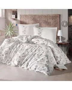 Nova Home Node Printed Duvet Cover Set - 100% Cotton - Beige (Available in Sizes) available at The Scout - Amman, Jordan