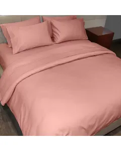 Fieldcrest Plain Duvet Cover - 100% Cotton - 220 Thread Count - Super King - OldRose (Available in sizes) available at The Scout - Amman, Jordan